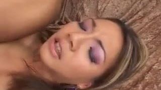 Asian slut gets anal slamming