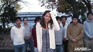 Nozomi Aso take turns fucking multiple men