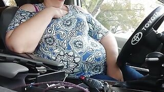 Dicker arsch, bBW-stiefmutter fickt schwarz, öffentlich im auto erwischt (cumshot-zusammenstellung) große ladung blowjob