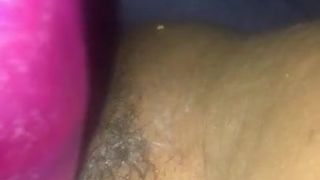 Ebony with creamy squirting pussy