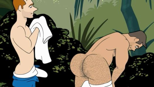 Porno-Cartoon mit Soldaten in Surubão