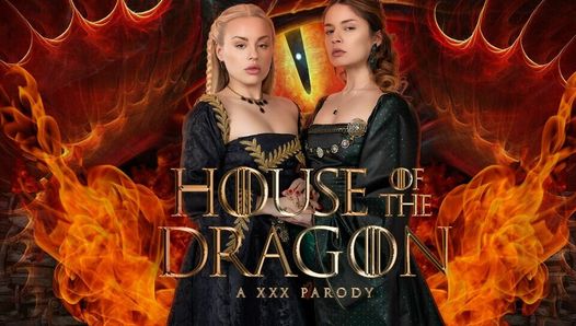 Vrcosplayx - casa do dragão a três com rhaenyra e alicent - vr pornô