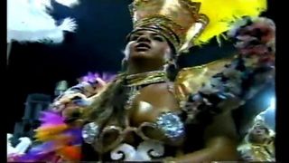 Carnaval sexy brasilianische Brünette 1990 glob
