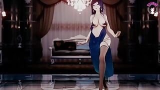 Sexy Tanz im heißen Kleid (3D HENTAI)