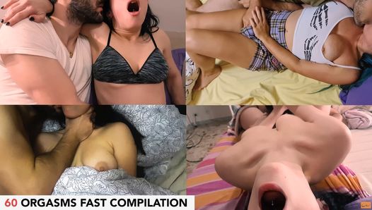 60 třesoucích se orgasmů za 700 sekund rychlá kompilace - neomezený orgasmus