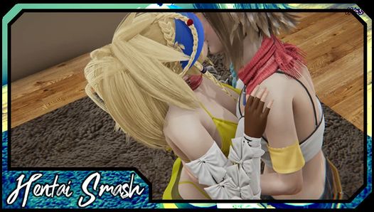 Yuna und Rikku machen raus und benutzen dann ein Sexspielzeug. Final Fantasy x.