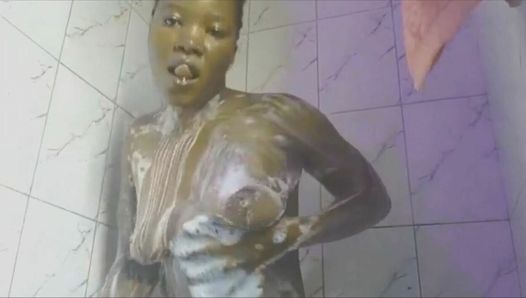 Afrikanerin, heiß baden