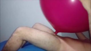 Balloon inflatable fuck cum inside