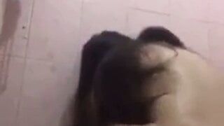 Irakischer Mann fickt seine Frau in der Dusche