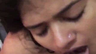 Desi Aunty cum Eating