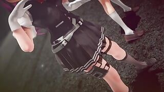 Mmd r-18 anime mädchen sexy tanzclip 419