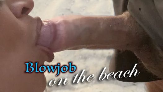 Öffentlicher Blowjob am Strand