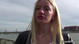 German Scout - Blondes Teeny Angela Vital fuer Geld gefickt