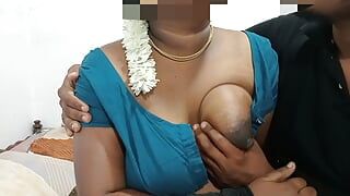 Une femme tamoule a eu des relations sexuelles avec le mari de sa sœur qui est venu chez elle, il baise si fort en levrette