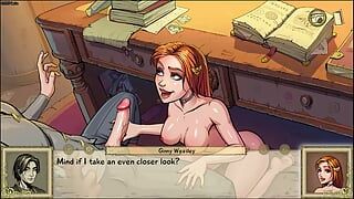 Ginny Weasly lutscht den schulleiter - Harry Potter - unschuldige hexen - Porno-Gameplay