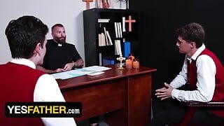 Bisschop Rob Montana heeft zijn eigen manier om de zonden van Myott Hunter & Andy El Nene te vergeven - YesFather