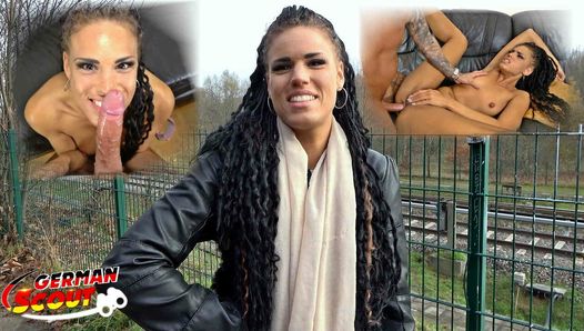 Duitse scout - eerste anale seks bij casting met tiener Christyley
