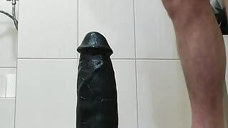 Anal, großer dildo