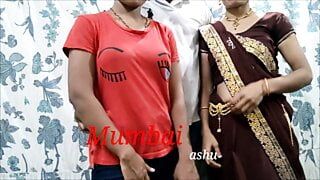 Indisches Dreier-Video, Mumbai Ashu Sexvideo, Analsex