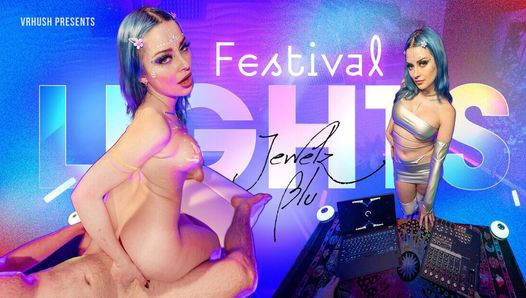 Vrhush - festivallichten met rondborstige babe Jewelz Blu