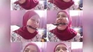 Tudung Melayu Bunga Lara Smule Karaoke & Mouth Gagged