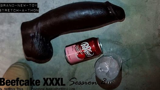 Beefcake xXXL: Session 2 - Hetero Aussie-typ nimmt monsterdildo auf fickmaschine auf