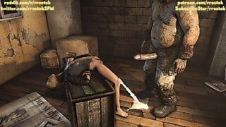 Sonya z Mortal Kombat X zerżnięta ostro przez potwory klip 3D