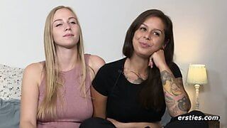 Claire & Sirena sind eine feurige Explosion von Sex & Lust