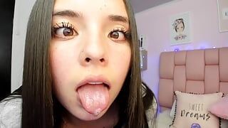 Beautiful Colombian teen is an aspiring porn star, she gets very horny behaving like a nympho whore for many men at the same tim