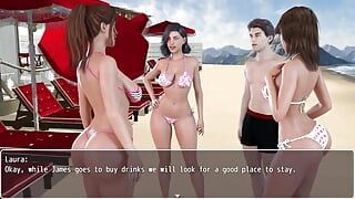 Laura secrets: heiße mädchen, die sexy versauten bikini am strand tragen - episode 31