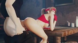 Jessie se la follan sobre la mesa - Final Fantasy 7 Rebirth porno