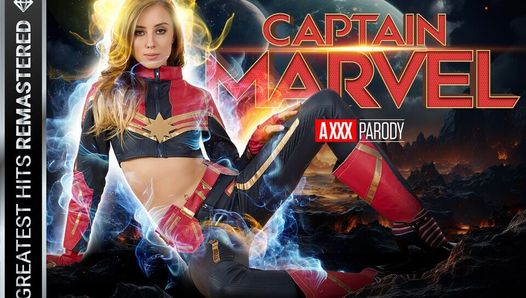 VRCosplayx Haley Reed als de sexy krachtige kapitein Marvel hunkert naar een grote skrull-lul