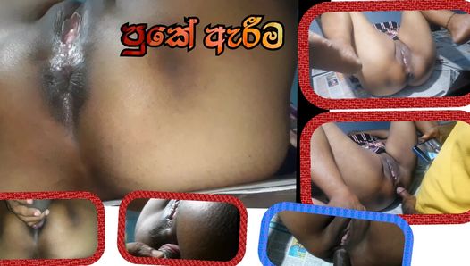 Sri Lankaans koppel diepe kontneukpartij Jome gemaakt close-up