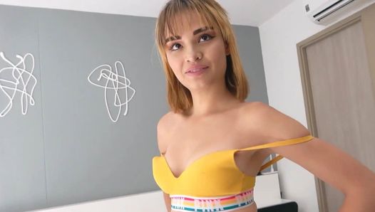 Shy Petite Colombian Teen First Model Casting Audition Gets Her Pussy Filled With Cock