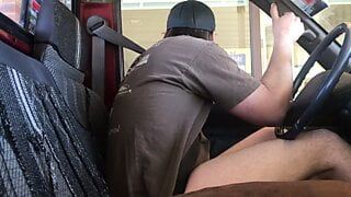 Horny guy bustin a nut at the bank (tay free public cum)