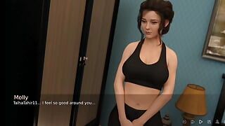 Stiefmutter-massage - komm auf stiefmutter-titten - animiertes 3D-porno-spiel