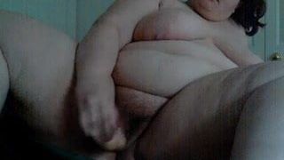 Amateur behaarte BBW spielt für Amateur 3