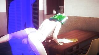 Yaoi Femboy - grünes haar anal