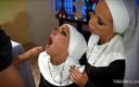 Nikkibenz: Nun Nikki Benz big cock threesome