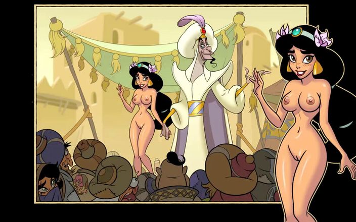 Cartoon Play: Iris 任务 jasmine Aladdin 第 2 部分 - jafar 和他的婊子 jasmine