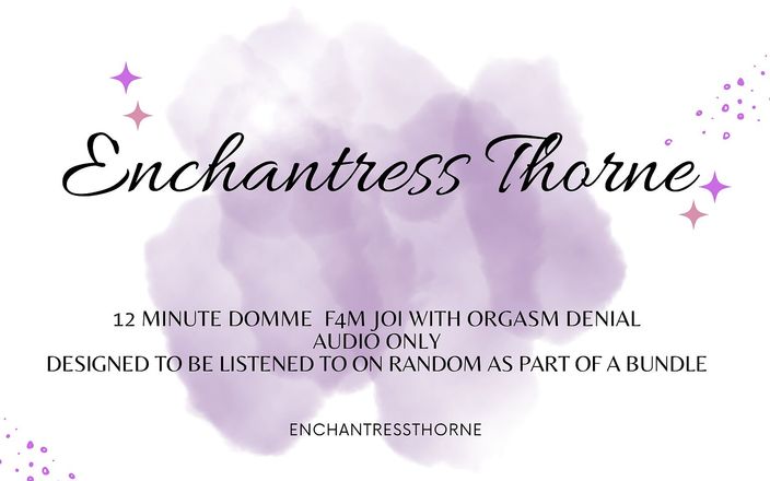 Enchantress Thorne: 펨돔 JOI 평균 거부 01