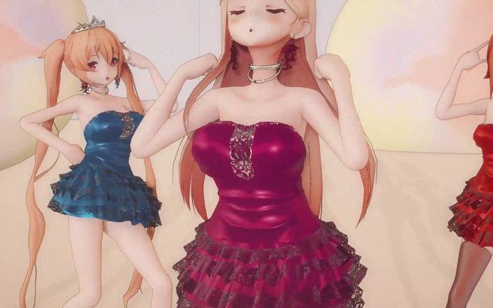 Mmd anime girls: Mmd R-18 Anime Girls Sexy Tanec (klip 36)
