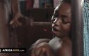 Africa-XXX: Het sex med en bystig afrikansk strippa
