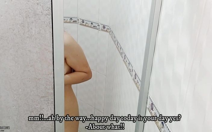 Emma and Antonello: Милу латиноамериканку трахає член її хлопця у ванній кімнаті її будинку - порно іспанською