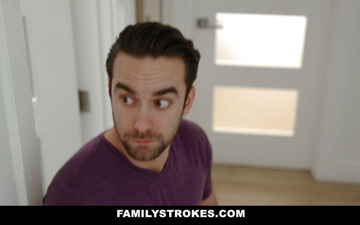 Family Strokes: Mẹ kế đào vàng đút nó vào