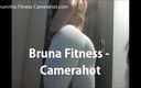 Bruninha fitness: Leggings ajustados y blancas - bragas de yoga - culo brasileño - gran...