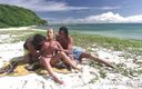 Private.com: PRIVATE Jessica Moore наслаждается горячим двойным проникновением на тропическом пляже