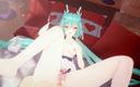 Smixix: Aether Gazer Osiris Sexo missionário Hentai Mmd 3D Clear Blue Hair...