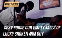 Morty Black: Morty Black Prod - o asistentă sexy ejaculează în coaiele unui tip...