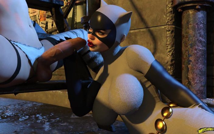 Gameslooper Sex Futanation: Neuken op Gotham City - Animatie